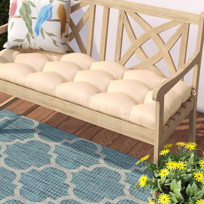 Andover Mills Sarver 51 Indoor Outdoor Bench Cushion Reviews