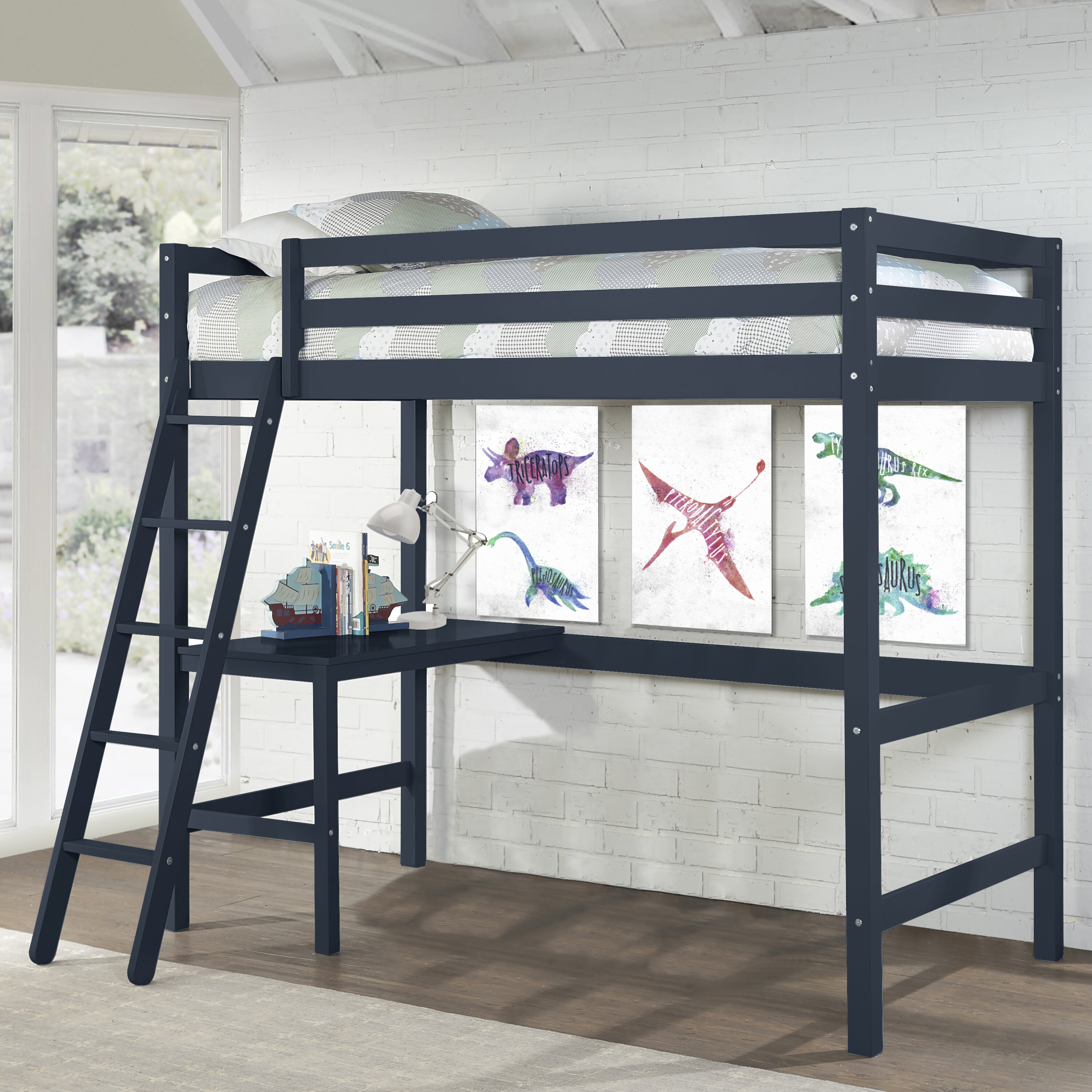 loft bed with desk for teenage girl