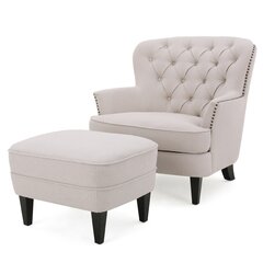 inexpensive chair and ottoman