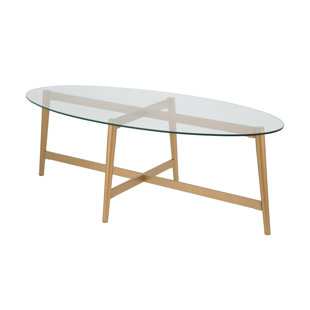 Modern Contemporary Rose Gold Coffee Table Allmodern Broderick Oval Coffee Table