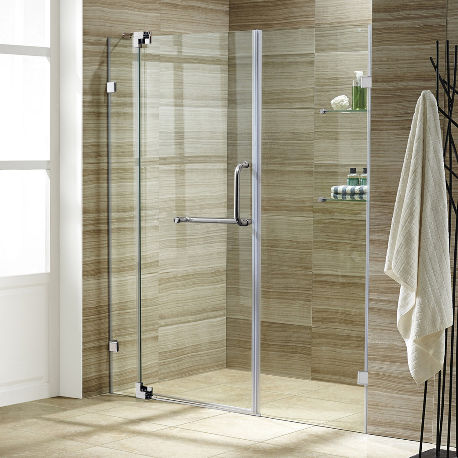 Vigo Pirouette 66 X 72 Pivot Frameless Shower Door Reviews