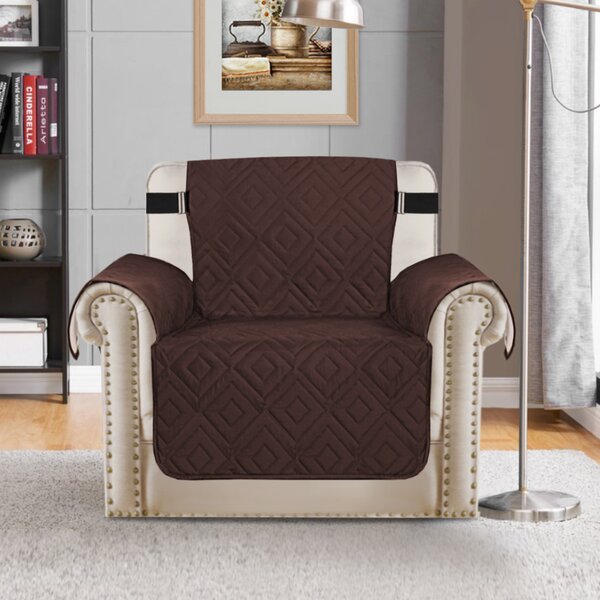 Upgraded Water Repellent Diamond Box Cushion Armchair Slipcover By Winston Porter
