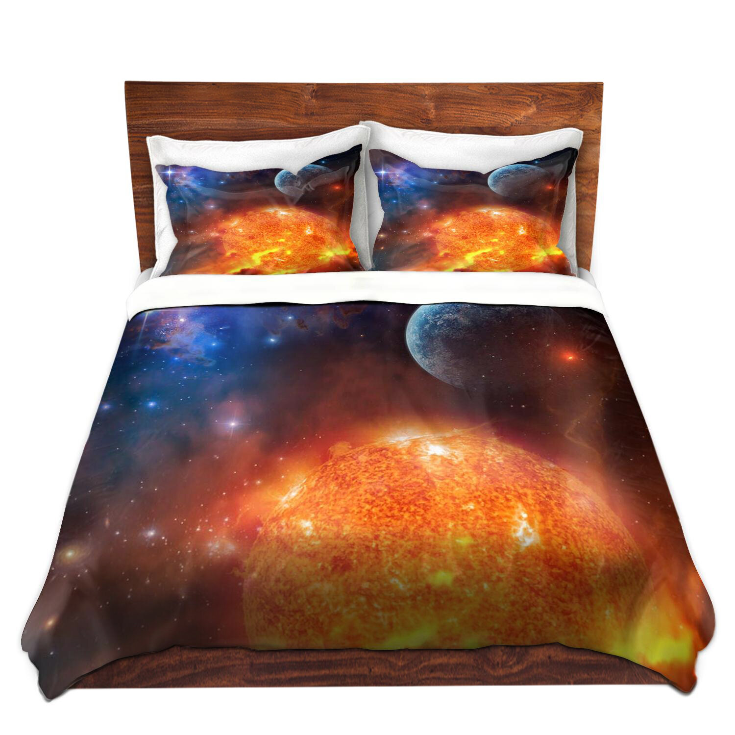 East Urban Home Creation Stars Planets Moon Duvet Cover Set Wayfair