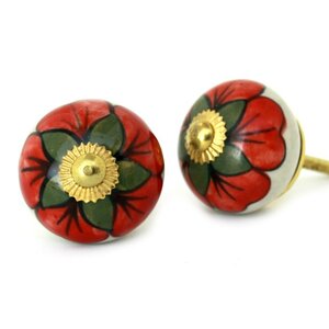 Handpainted Round Knob (Set of 2)