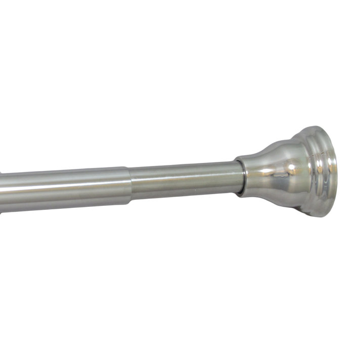 Arista 72 Adjustable Straight Tension Shower Curtain Rod