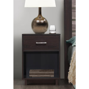 Chicopee Wood 1 Drawer Nightstand by Zipcode Design