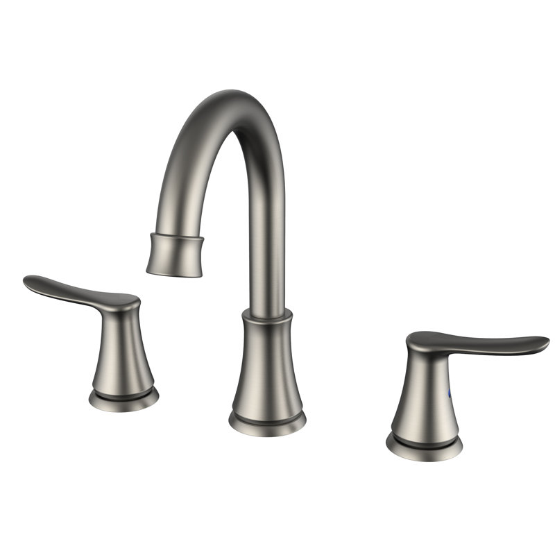 Daweier Widespread Bathroom Faucet With Drain Embly Wayfair Daweier Widespread Bathroom Faucet With