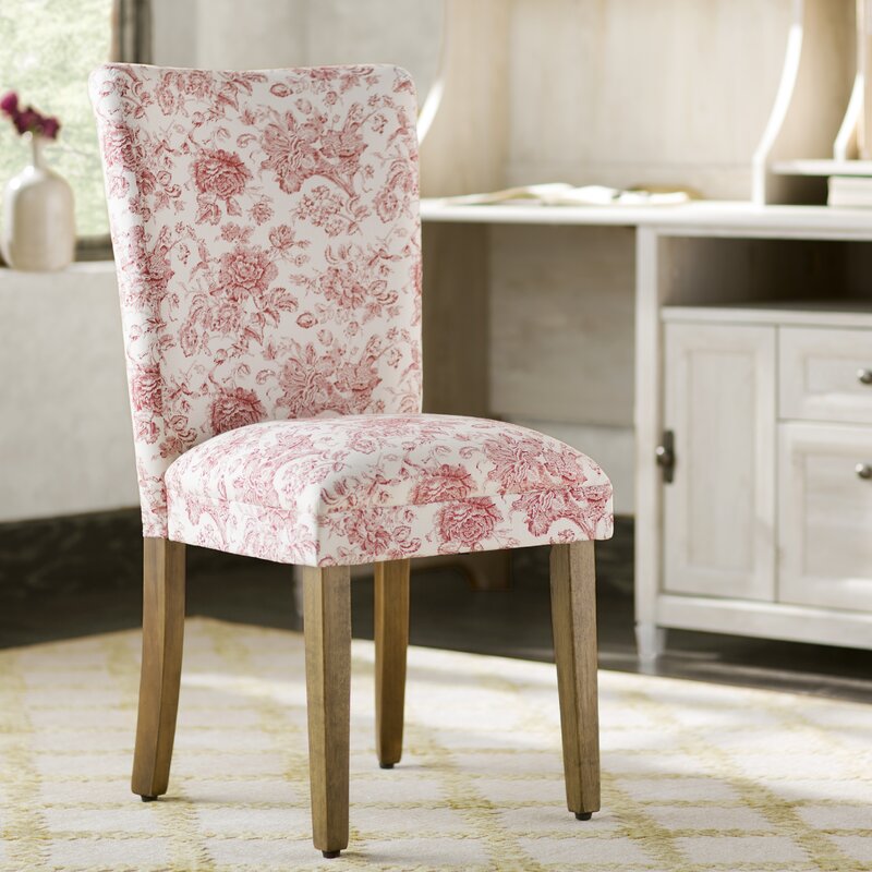 Winston Porter Adelayne Upholstered Parsons Chair in pink & Reviews ...