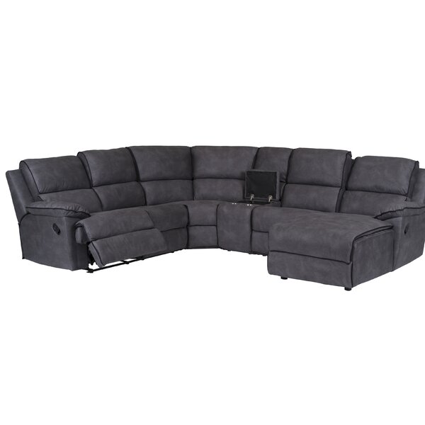 Charlita Reclining Sectional by Ebern Designs
