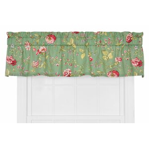 Coventry Medium Scale Floral Tailored Curtain Valance