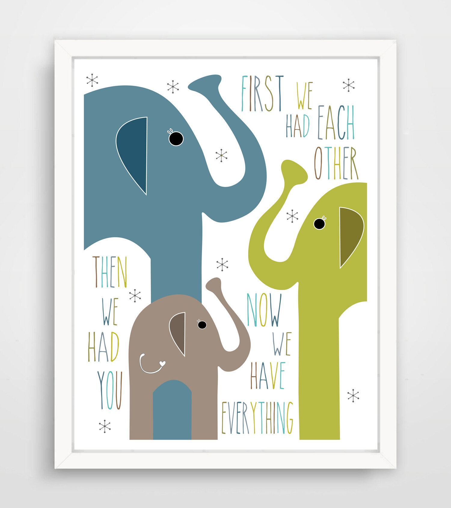 now we have everything First we had each other Print. then we had you