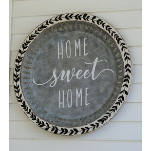 WELLS Home Sweet Home Victorian Look Personalized Metal Sign 106180046180