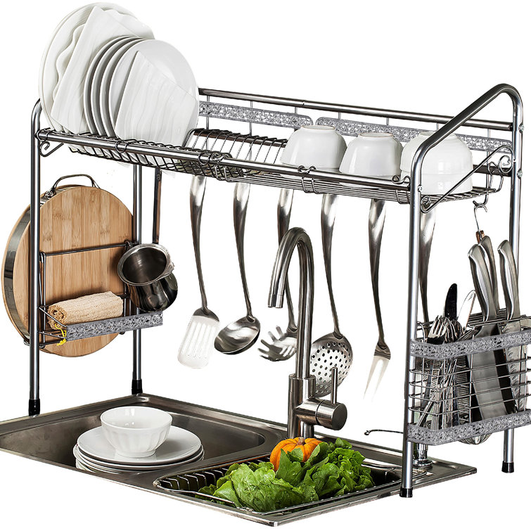 Professional Over the Sink Stainless Steel Dish Rack