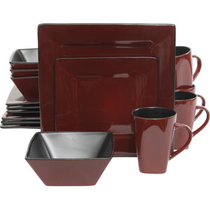 Jove 16 Piece Dinnerware Set, Service for 4