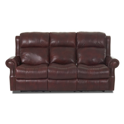Red Barrel Studio Defiance Reclining Sofa With Headrest And Lumbar Defiance Reclining Sofa With Headrest And Lumbar Support