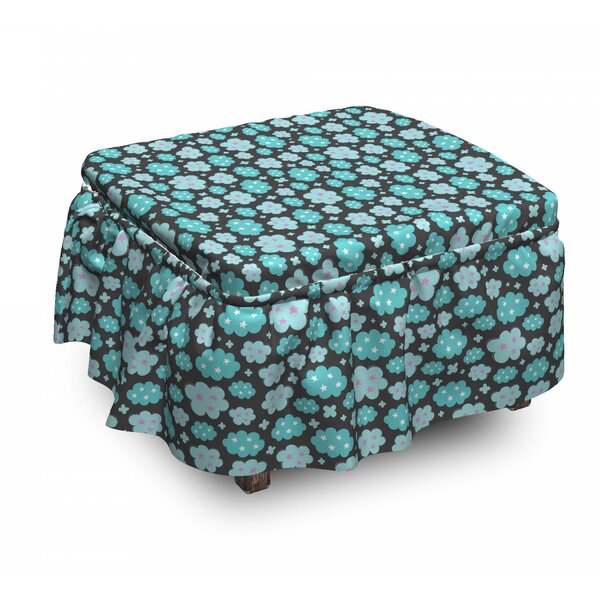 Cartoon Composition Ottoman Slipcover (Set Of 2) By East Urban Home