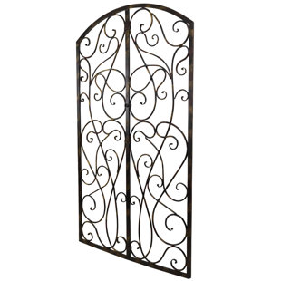 Large Wrought Iron Wall Decor Wayfair Wrought Iron Scroll Panel Wall Décor
