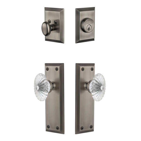Fifth Avenue Single Cylinder Knob Combo Pack by Grandeur