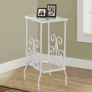 White Accent Table Wayfair White Metal End Table