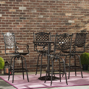 Narrow Bar Height Table Wayfair Leininger 5 Piece Bar Height Dining Set