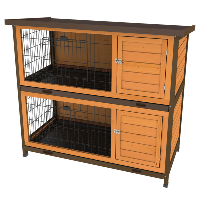 Ware Manufacturing Premium Double Decker Rabbit Hutch & Reviews | Wayfair