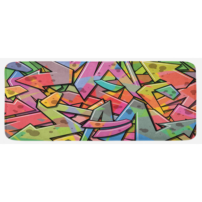 East Urban Home Abstract Grunge Arrows Graffiti Inspired Spray