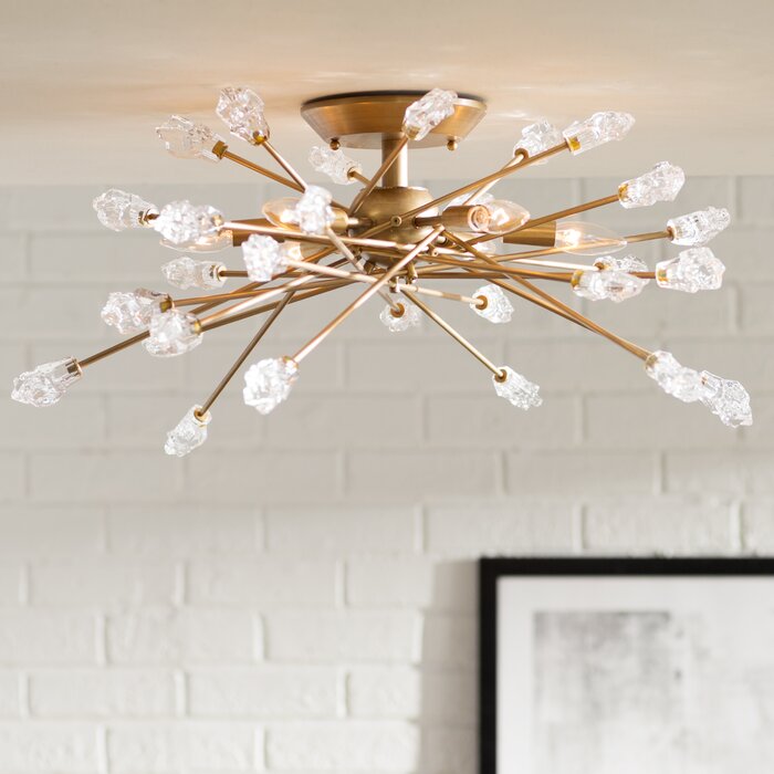 Smythe 6 Light Semi Flush Mount