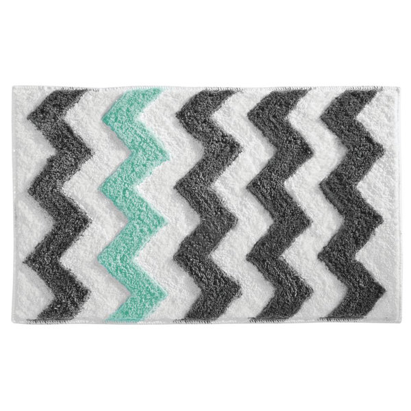 Interdesign Chevron Bath Rug Reviews Wayfair
