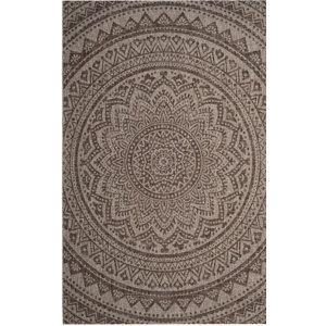 Amedee Power Loom Light Beige/Light Brown Indoor/Outdoor Area Rug