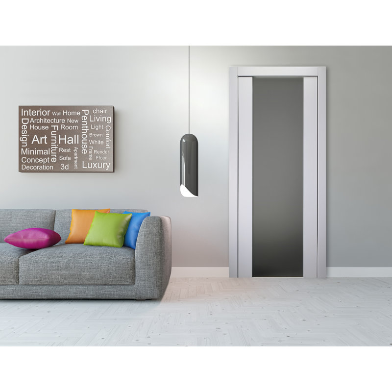 Belldinni Solid Manufactured Wood And Glass Painted Smart Pro