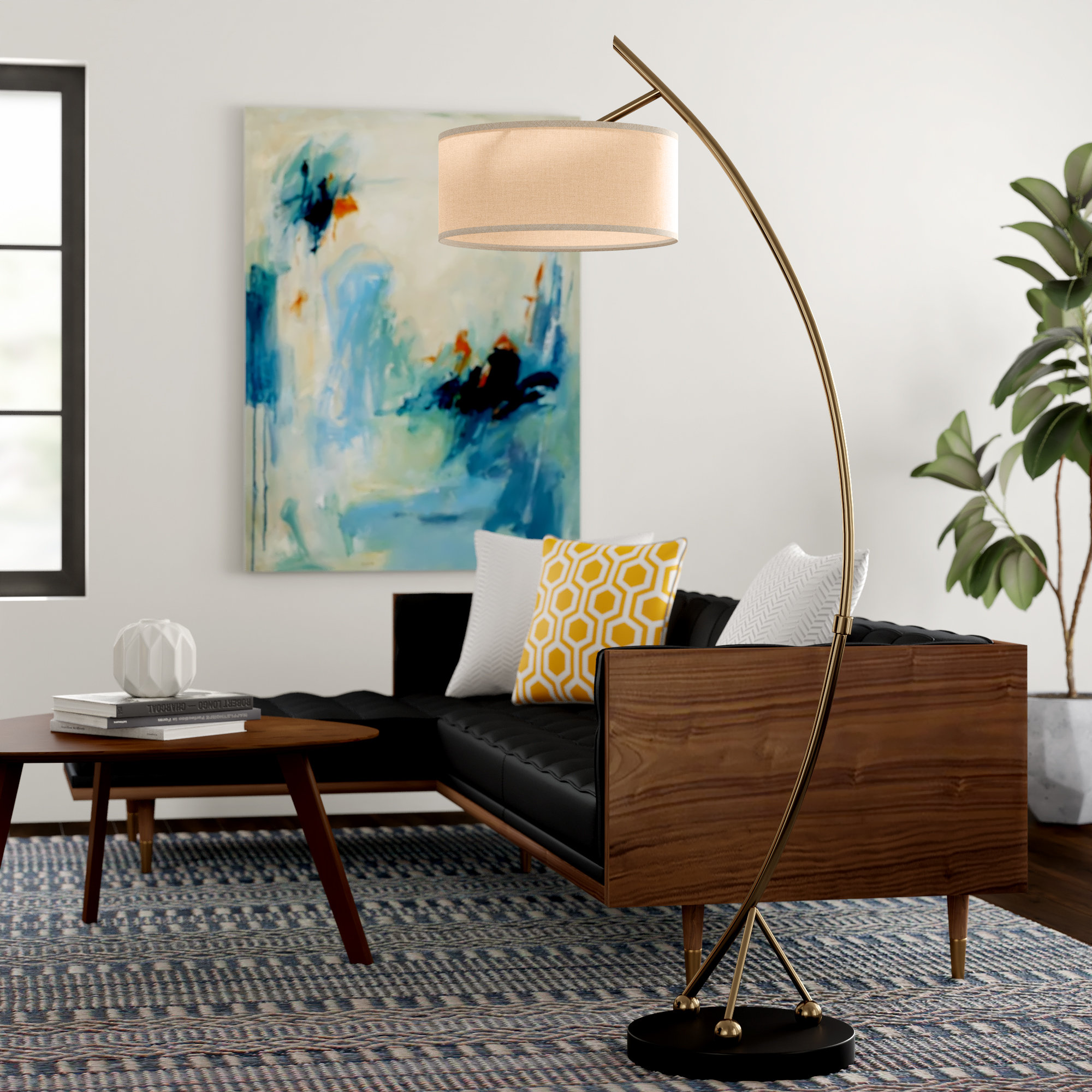Brayden Studio Mildura 68 Arched Floor Lamp Reviews Wayfair