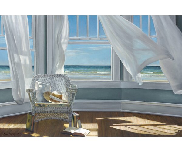 Gentle Reader Painting Print on Wrapped Canvas by East Urban Home
