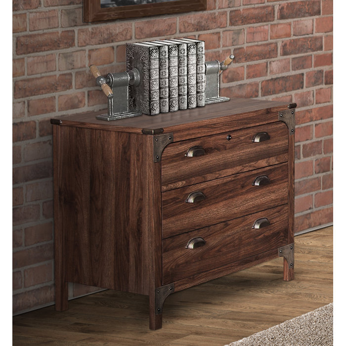 Longshore Tides Ragnar 3 Drawer Lateral Filing Cabinet Wayfair Ca