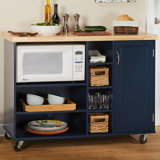 Blue Yellow Kitchen Islands Carts You Ll Love In 2020 Wayfair