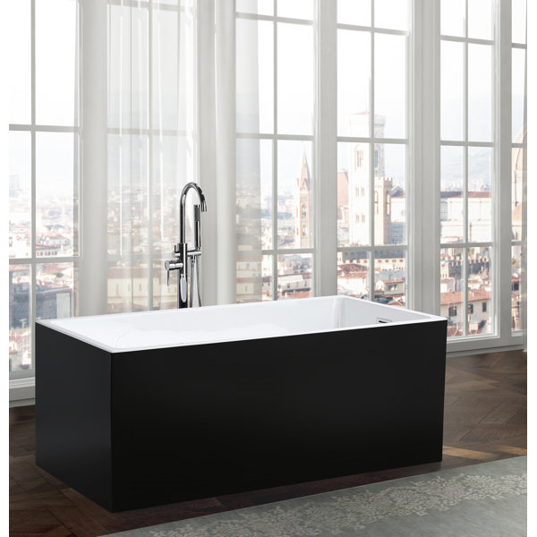 Brindisi 59.1 x 29.5 Freestanding Soaking Bathtub by Bellaterra Home