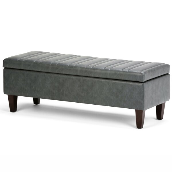 Laforce Faux Leather Storage Bench By Millwood Pines