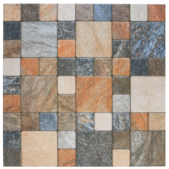 Porcelain Mosaic Tile In Por Rustico - 