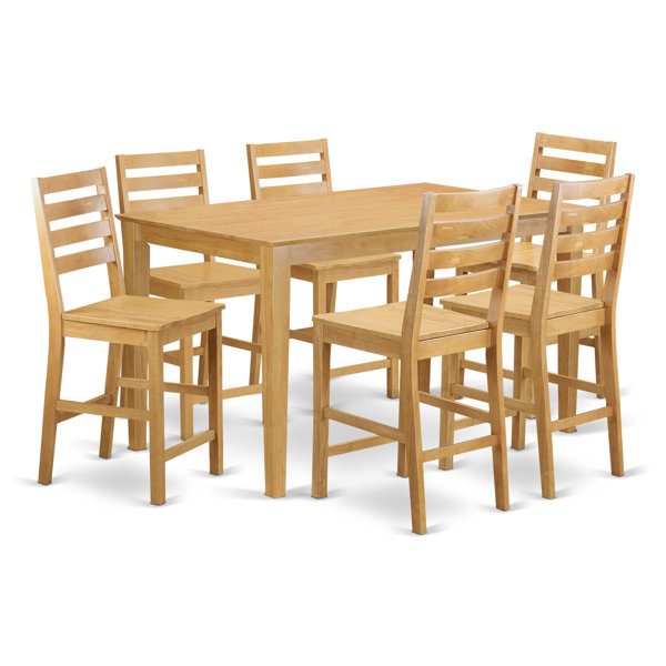Smyrna 7 Piece Counter Height Pub Table Set By Charlton Home Reviews