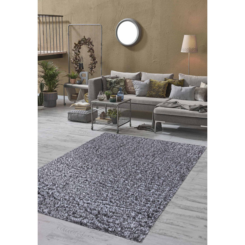 Wrought Studio Silky Shag Collection Area Rug Modern