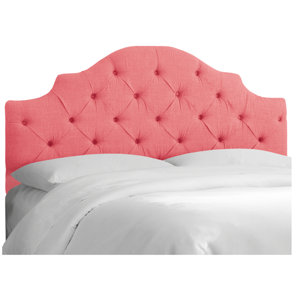Emilie Tufted Linen Upholstered Headboard by Skyline Furniture
