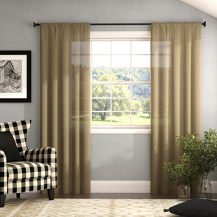 Smocked Burlap Curtains Wayfair