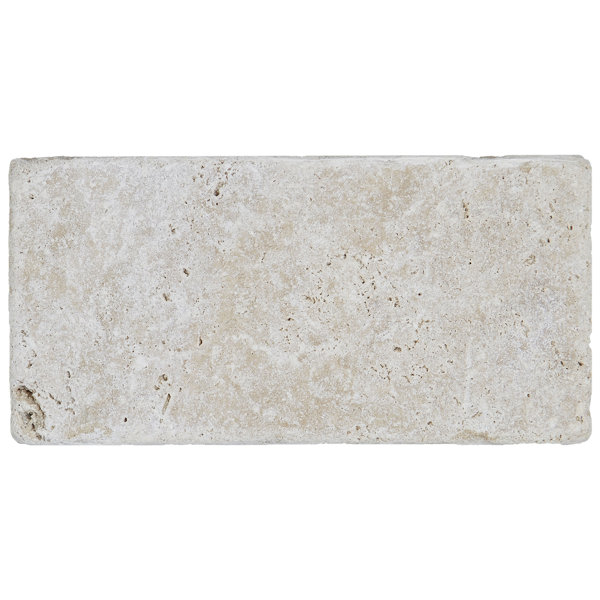 Hopkins 3 x 6 Natural Stone Subway Tile in Ivory Classico by Itona Tile