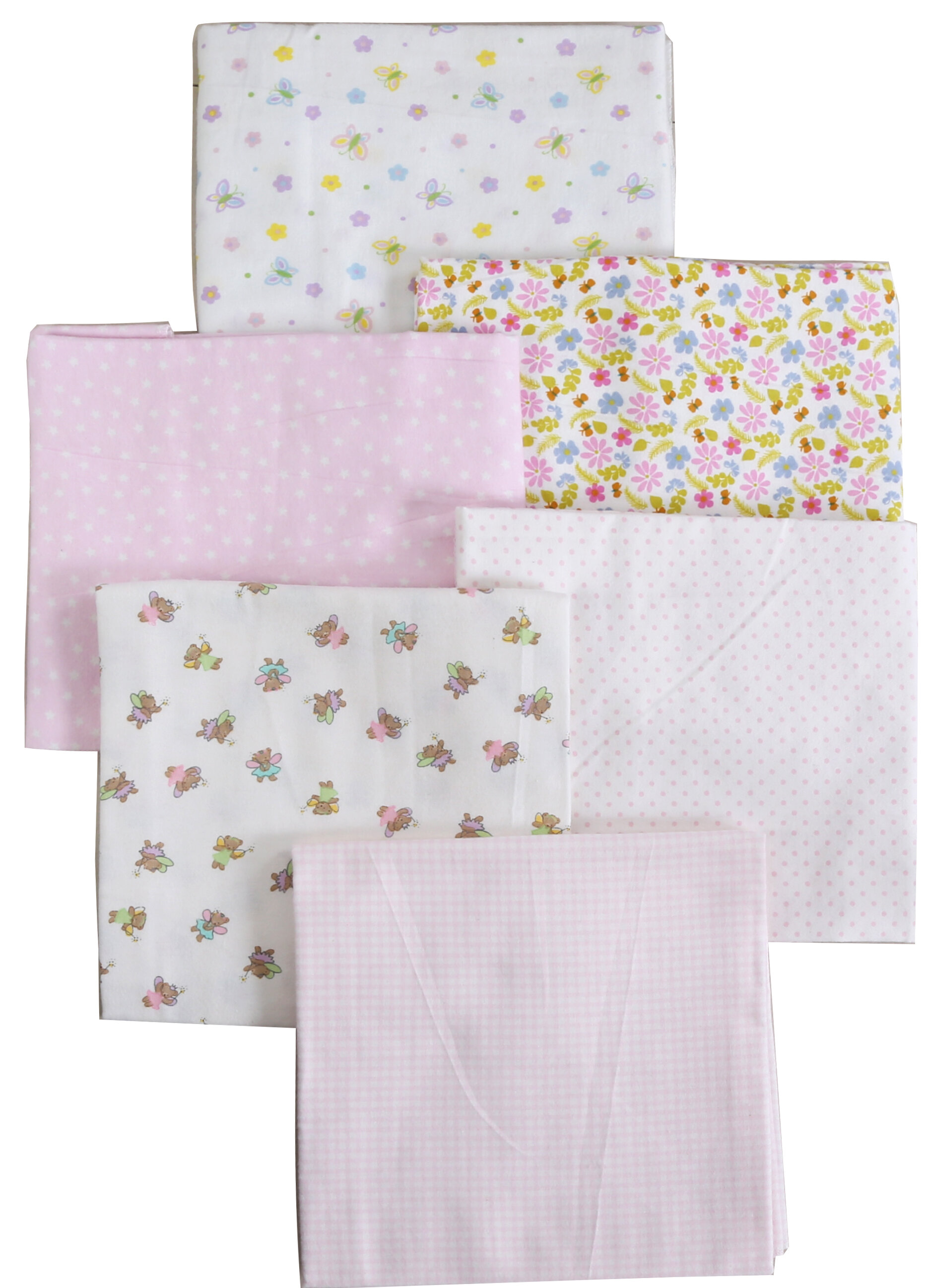 Harriet Bee Halvorsen 6 Piece Baby Cotton Flannel Receiving