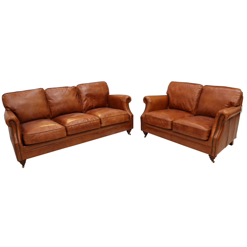 Williston Forge Bobby 2 Piece Leather Sofa Set Wayfair Co Uk Bobby 2 Piece Leather Sofa Set