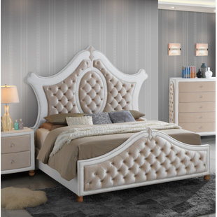 Shabby Chic Bedroom Furniture Wayfair Lees Upholstered Panel Bed