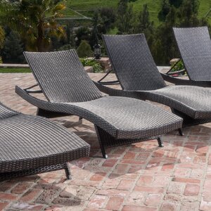 Mathena Adjustable Chaise Lounge (Set of 4)