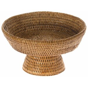 Blanchard Pedestal Rattan Fruit Bowl