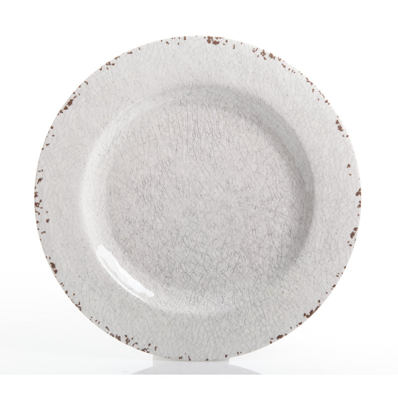2 Pk Cars 3 8in Melamine Rimmed Plate