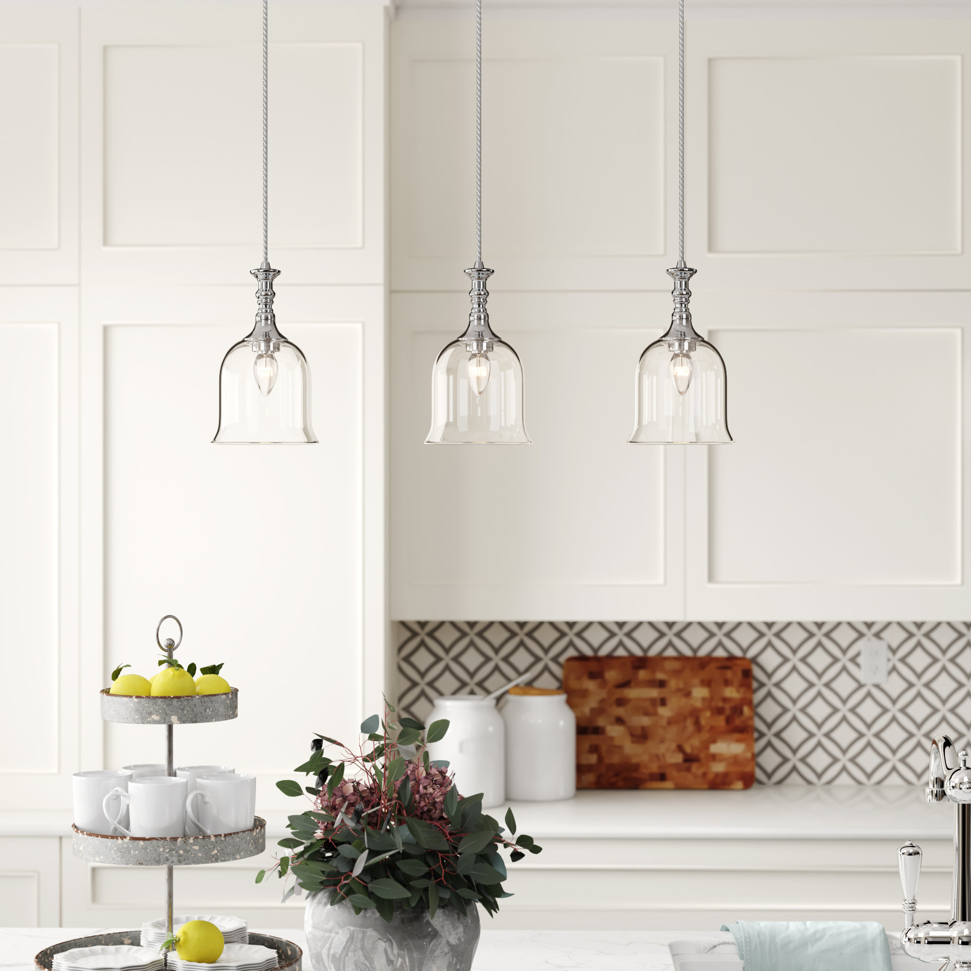 Hadley 3 Light Kitchen Island Pendant Reviews Birch Lane Hadley 3 Light Kitchen Island Pendant