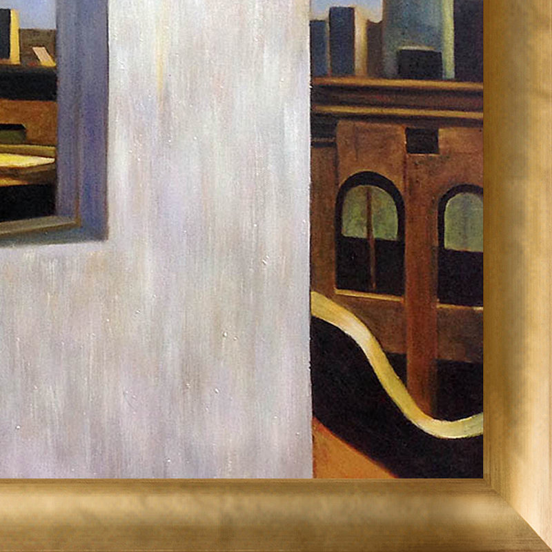 La Pastiche Office In A Small City 1953 By Edward Hopper Framed Office In A Small City 1953 By Edward Hopper Framed Painting Print
